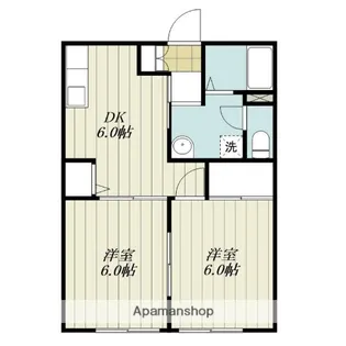 ディアス清水【105号室】の間取り