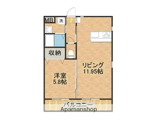 マリベール松橋【101号室】の間取り