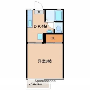 月見ヶ丘サンハイツ【2階】の間取り