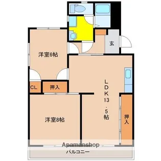 石川コーポ1【4階】の間取り