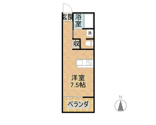 田島コーポ【1階】の間取り