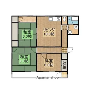 ヴァンベール大塚【202号室】の間取り