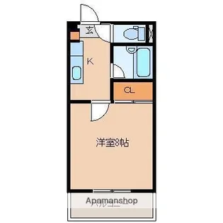 柳丸コーポ北棟【311号室】の間取り