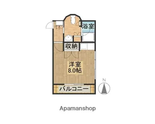 飛鳥キュービクル【203号室】の間取り