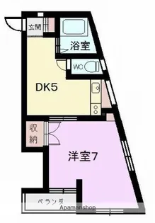 APEX松山【403号室】の間取り
