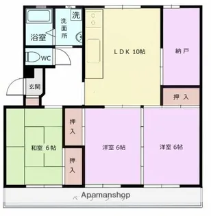 コーポやまたけ【303号室】の間取り
