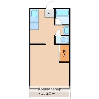BLOCASAHI【405号室】の間取り