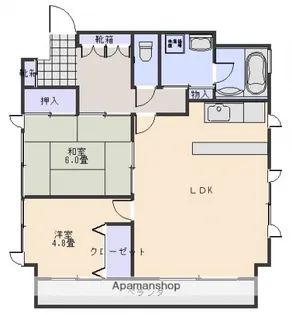 STM−1【401号室】の間取り
