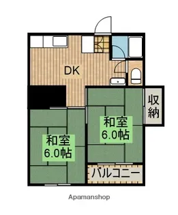 メゾン東大和【301号室】の間取り