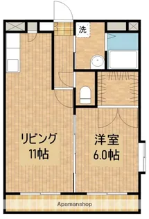 ピーチフローレⅤ【101号室】の間取り