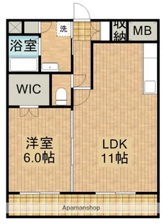 ピーチフローレⅤ【106号室】の間取り