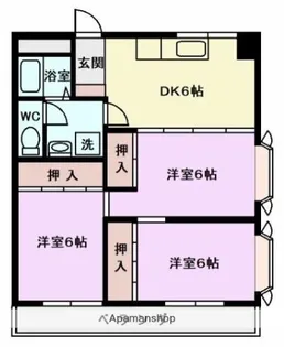 グレートロック【406号室】の間取り