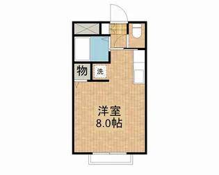 ヴィクトワール船塚【201号室】の間取り