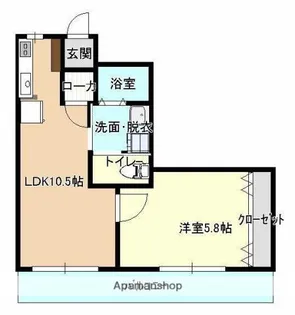 第2常盤ハイツ【301号室】の間取り