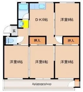 ジーピー12番館【110号室】の間取り