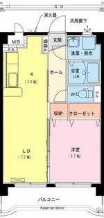 エクシード霧島【1階】の間取り