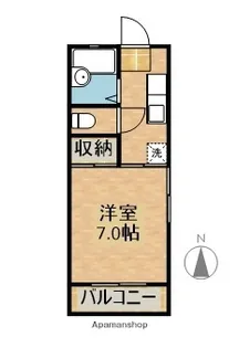 CALME.Y【101号室】の間取り