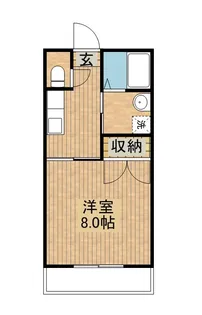 パームスウィート【105号室】の間取り