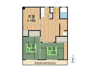 藤澤コーポ【3D号室】の間取り