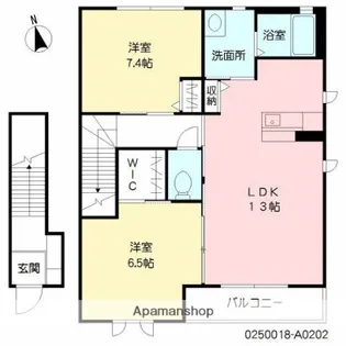 パーク神宮西【2階】の間取り
