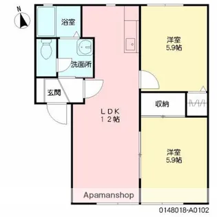 ヴェールヤマシタ【1階】の間取り