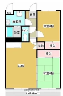 サンライズ霧島【1階】の間取り