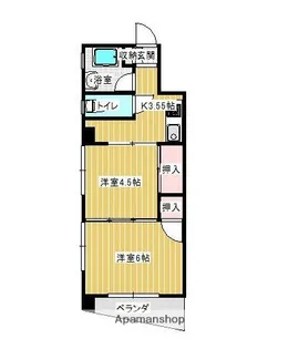 野崎ビル【304号室】の間取り