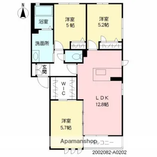 プレミアス大橋【102号室】の間取り