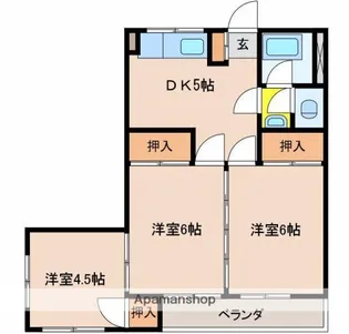 ファーストライフ江平【501号室】の間取り