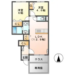 ARVITA【103号室】の間取り