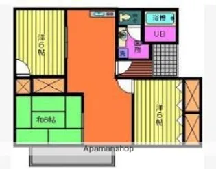 セジュール川添【B102号室】の間取り