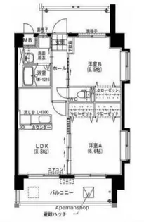 ラポルテ【6階】の間取り