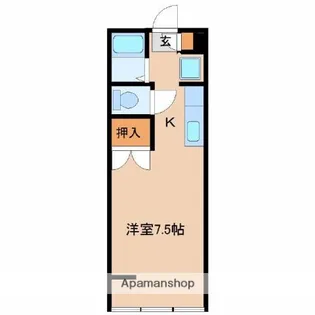 ライフシティ谷川【302号室】の間取り