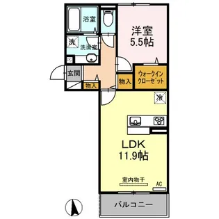 アルモニー B棟【3階】の間取り