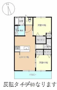 ロザージュ神宮【205号室】の間取り