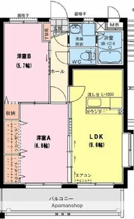 ヴィラ プレポール【2階】の間取り