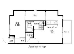 KO OLINA UKINOJO【7階】の間取り