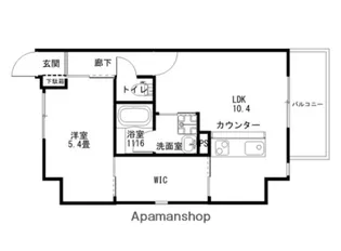 KO OLINA UKINOJO【8階】の間取り