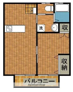 Sメゾン【201号室】の間取り