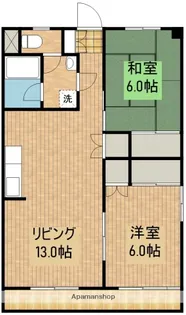 筒井ビル【401号室】の間取り