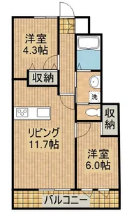 OTTO Ⅲ【1階】の間取り