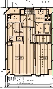 トピカ中津瀬【1階】の間取り