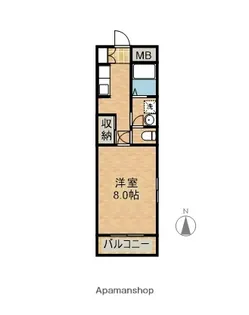 優夢NAGATOMO【201号室】の間取り