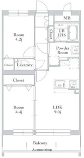 アーベイン末広【5階】の間取り