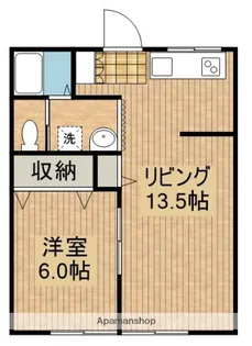 マガタコーポ草葉Ⅱ【101号室】の間取り