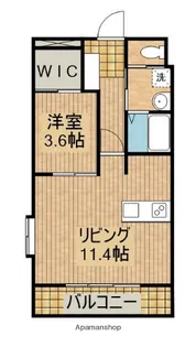 WINKEL【307号室】の間取り