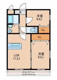 NEIGHBORS【205号室】の間取り
