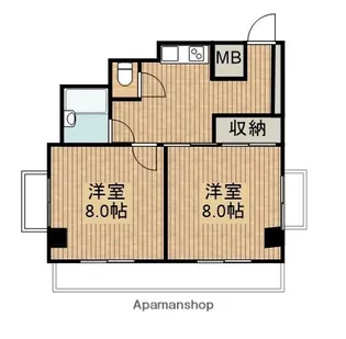 桂ビル【408号室】の間取り