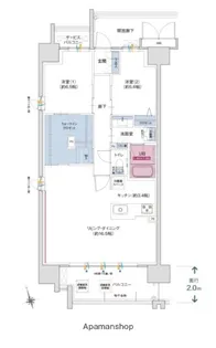 ポレスター大淀河畔【1101号室】の間取り