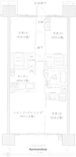 シティテラス宮崎【603号室】の間取り